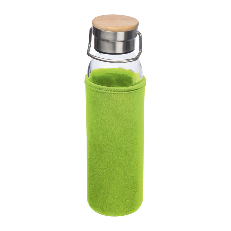 Üveg ivópalack neoprén tokban, 600 ml